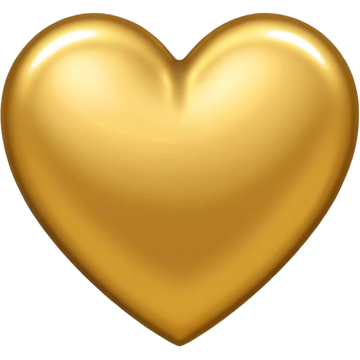 Gold heart emoji