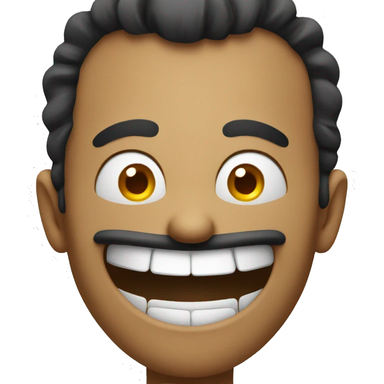 Mad but laughing emoji