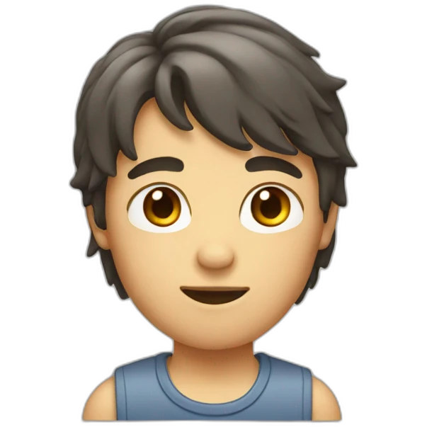 boy with mullet emoji