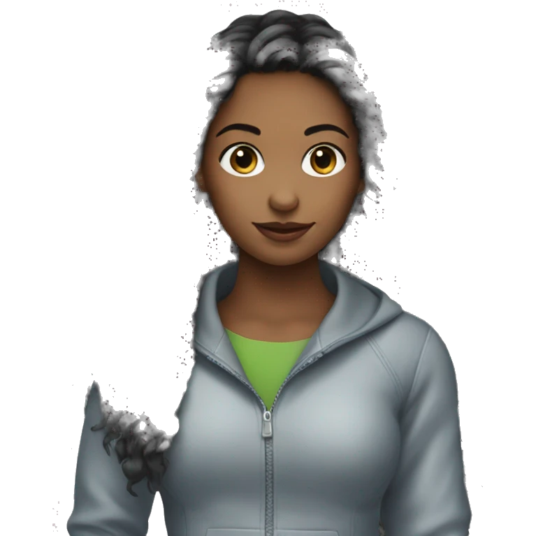 Girl with car audi emoji