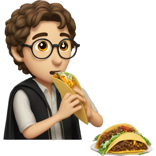 harry potter eating tacos emoji