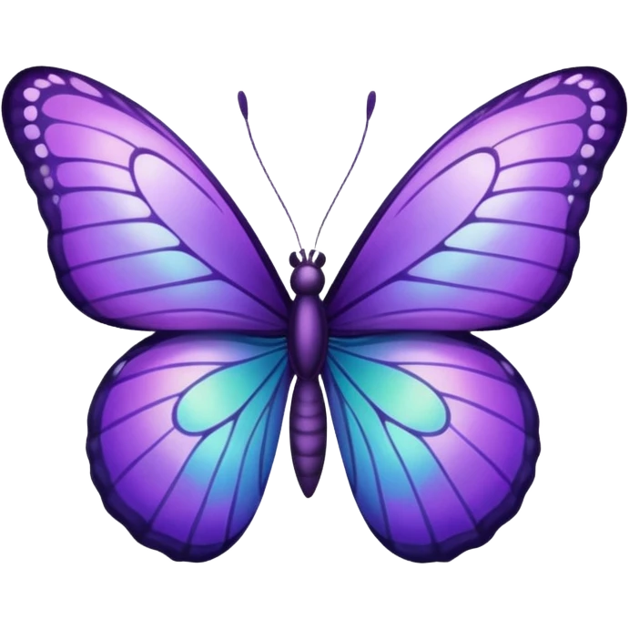 Purple butterfly emoji