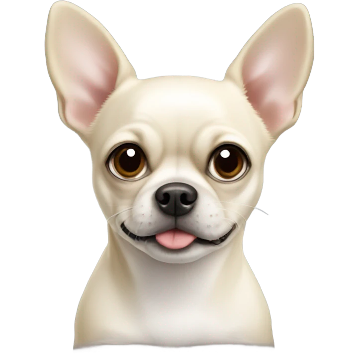 White chihuahua pug mix emoji