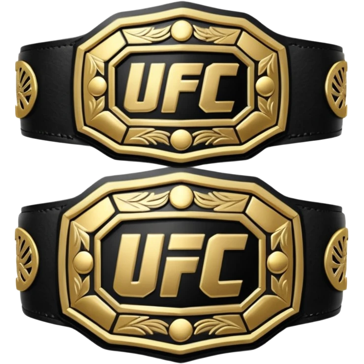 Ufc belt black colour emoji