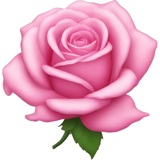 Pink rose emoji