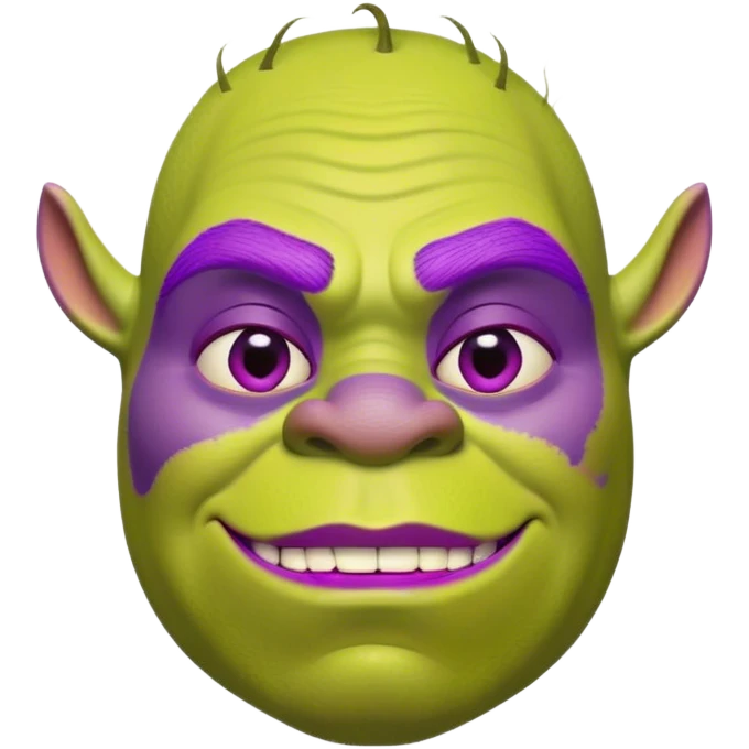 фиолетовый шрек emoji