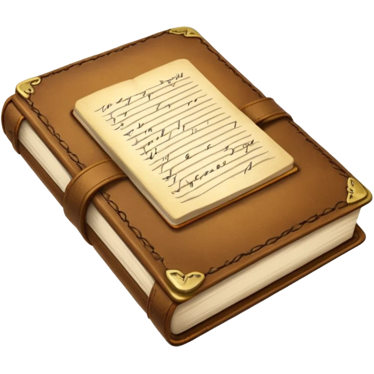 a open diary that looks kinda old emoji