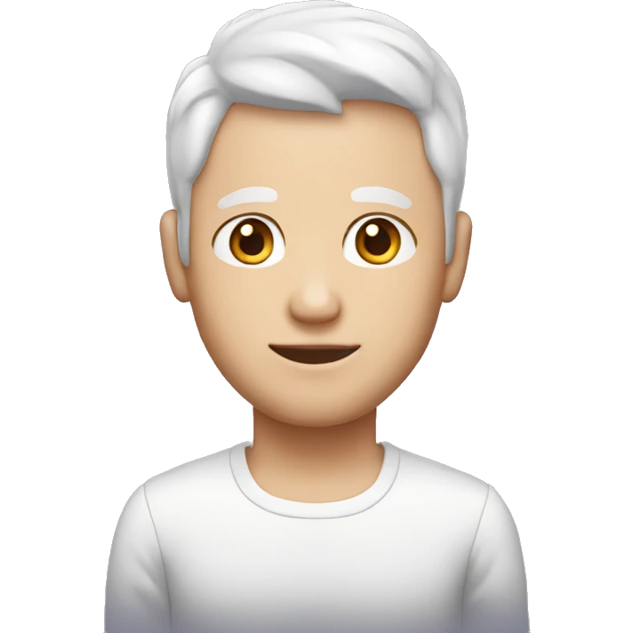 Man white skin with birthday cake emoji