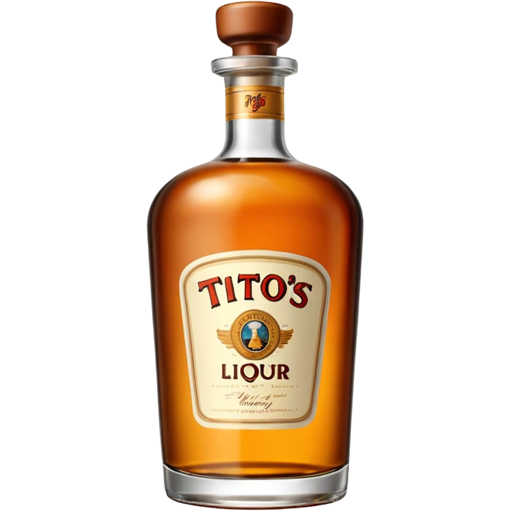 Tito’s liquor bottle emoji