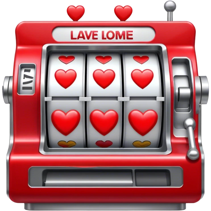 Love heart slot machine  emoji