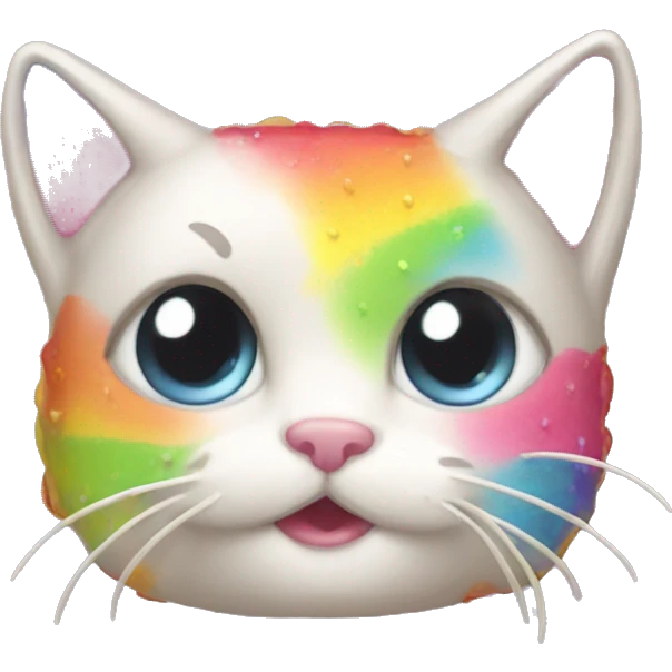 Rainbow poptart kitty emoji
