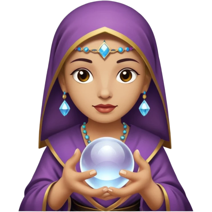 Oráculo con un sola bola de cristal  emoji