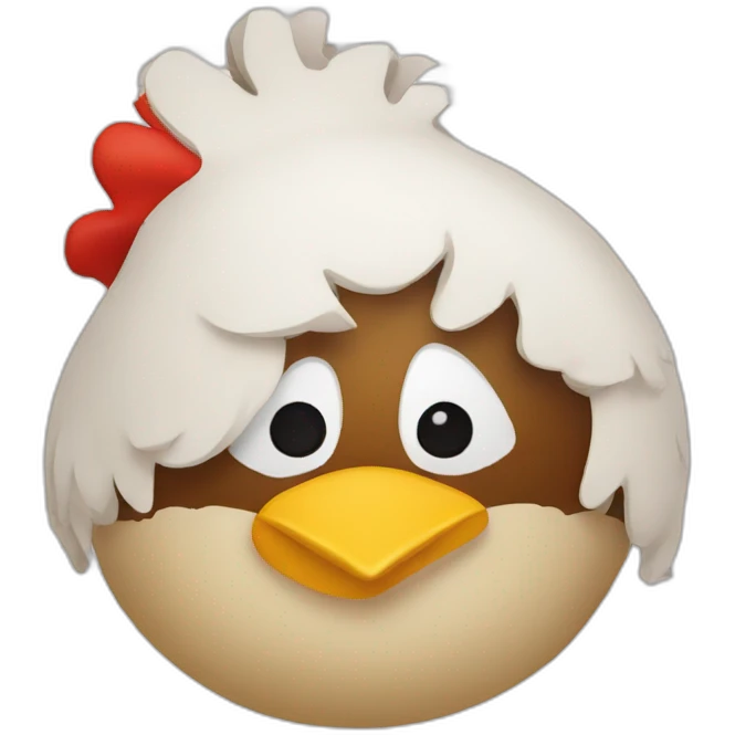 Planning calendar month with chicken head emoji