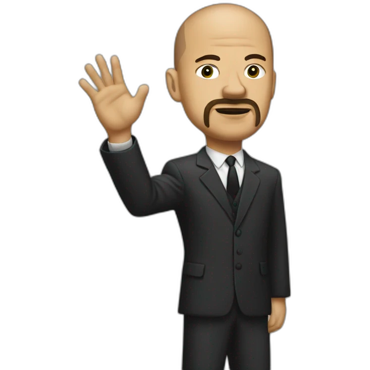 American history x with raised right hand emoji
