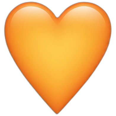 Light orange heart emoji