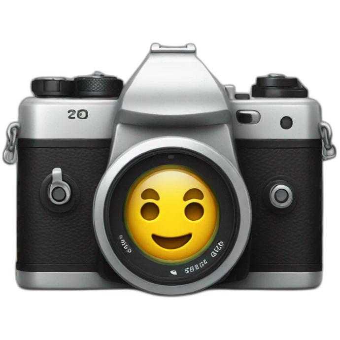 Camera on table emoji