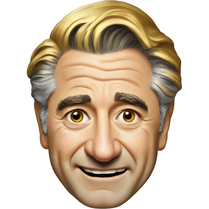 robert deniro portrait realistic gold teeth gay haircu emoji