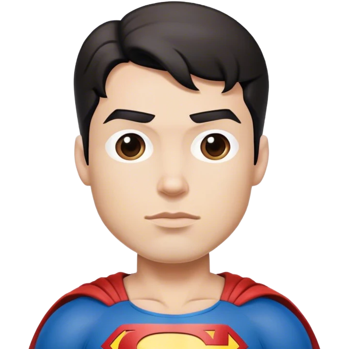Superman wearing jersey emoji
