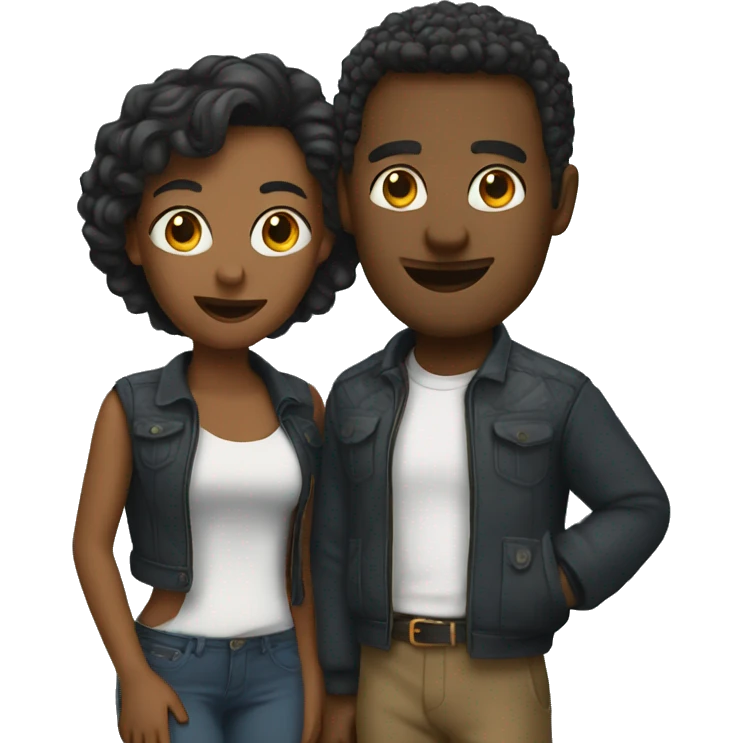 Couple trip like in drama. emoji