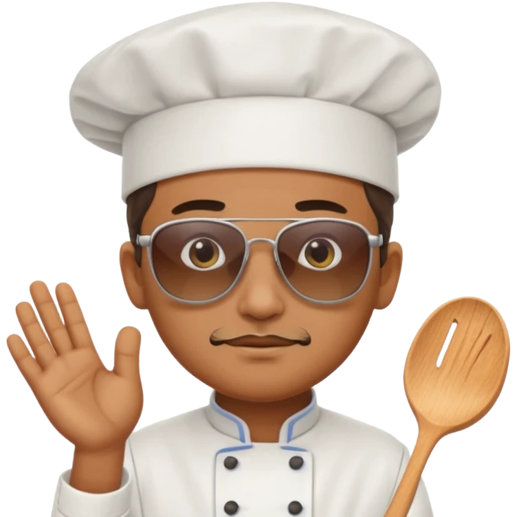 Chef with sunglasses emoji