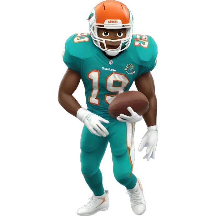 Miami dolphins football player emoji