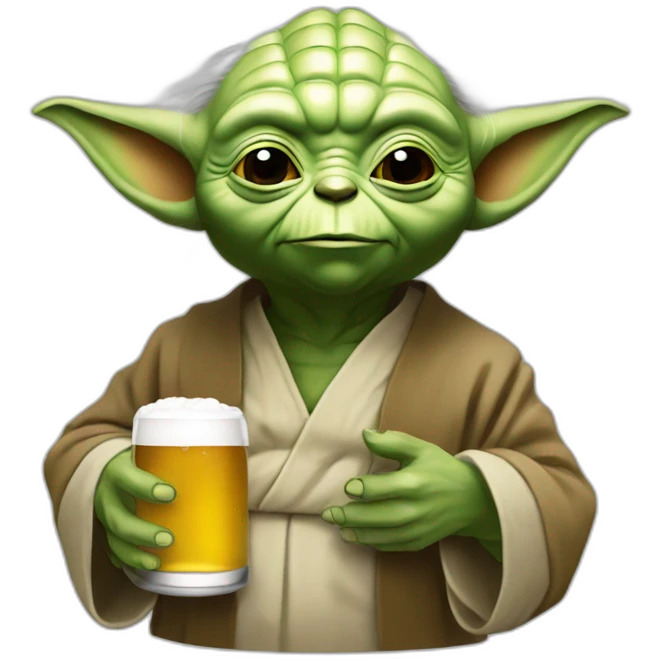 Yoda dring biere emoji