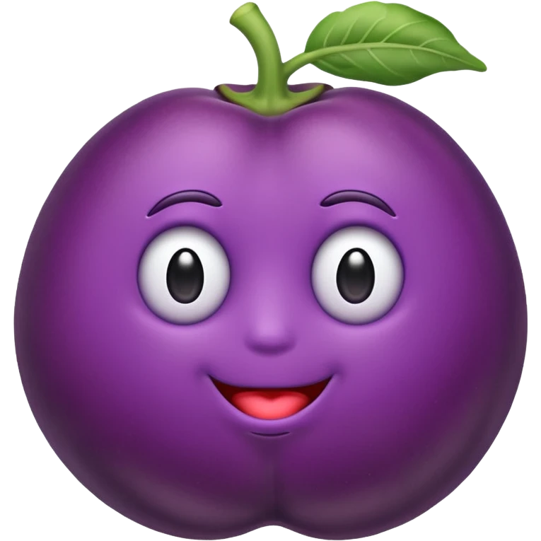 Eggplant stuck in a peach  emoji