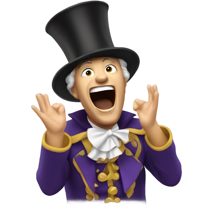 Town Cryer yelling happy new year emoji