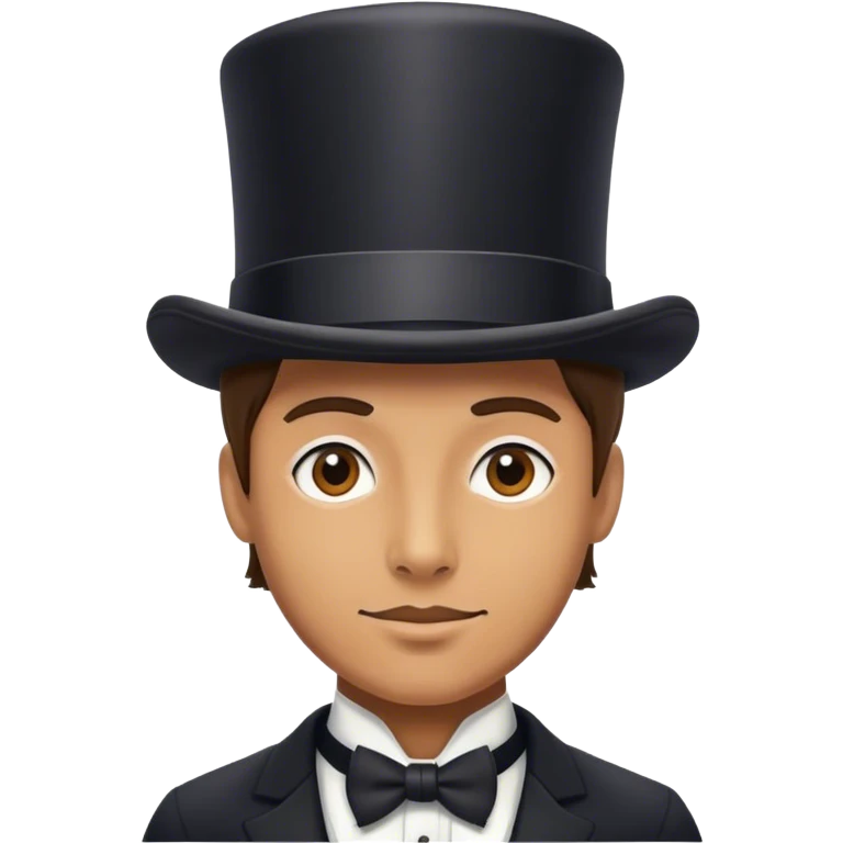 Ciclista con il cappello a cilindo  emoji
