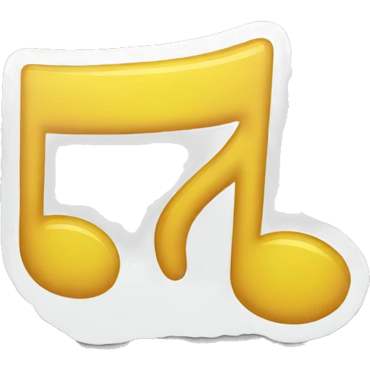 music note sticker emoji