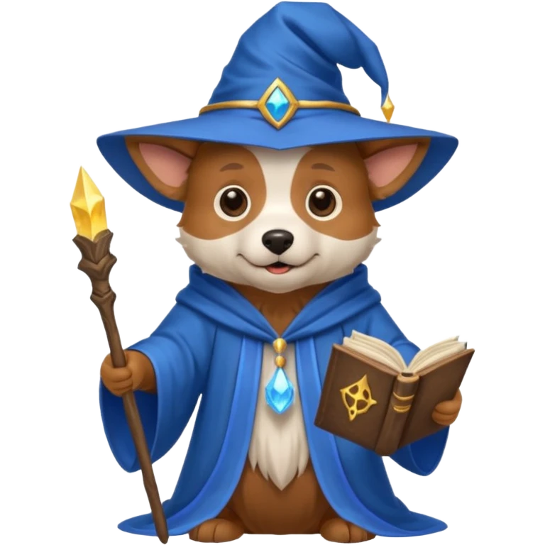 Dog wizard emoji