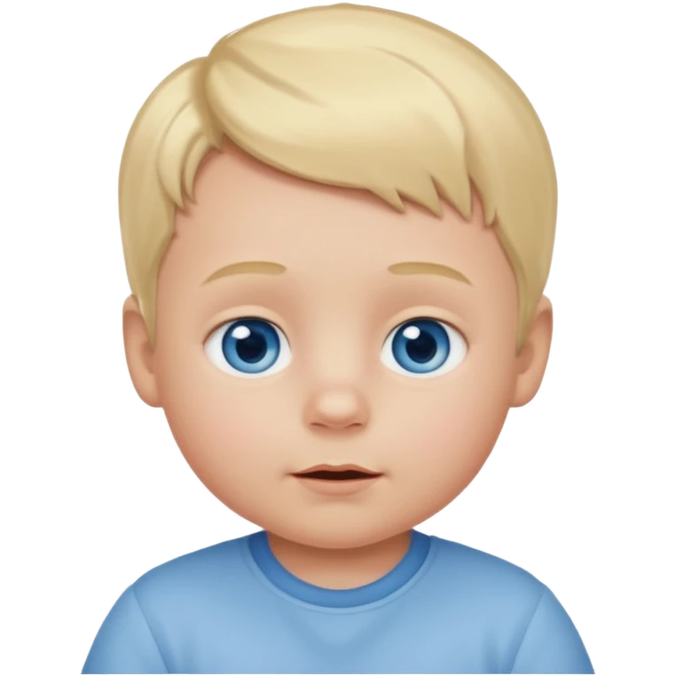 Blond hair blue eyed baby boy emoji