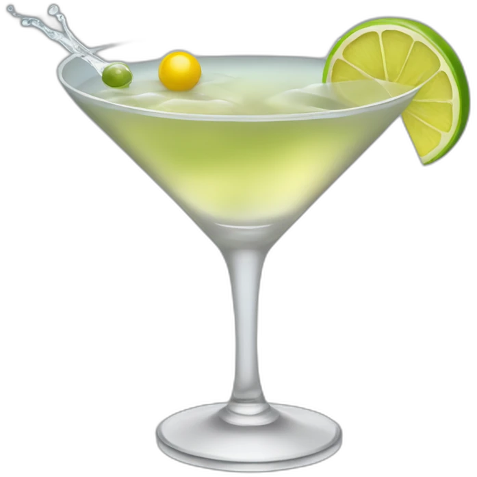 calvo bebiendo dry martini emoji