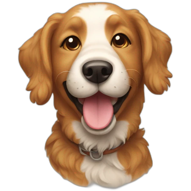 happy doodle dog emoji