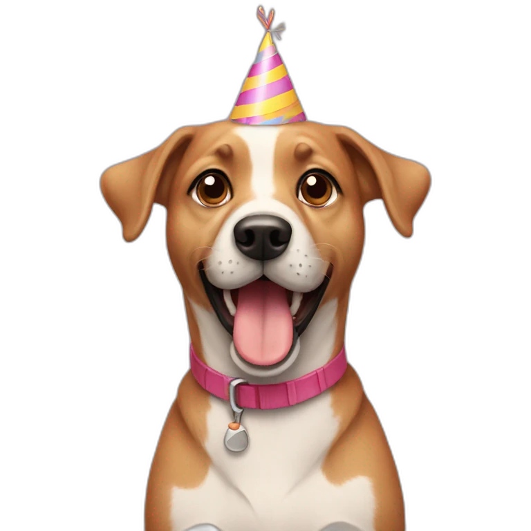 Birthday dog emoji