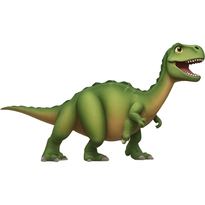 Dinosaure with feet emoji