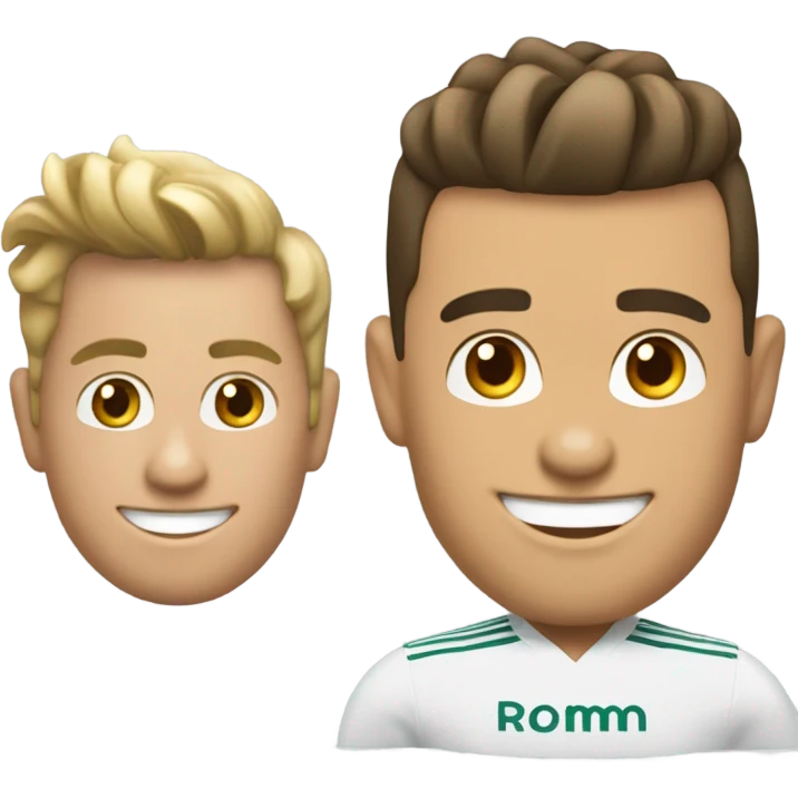 genere un emoji avec la tete de cristiano ronaldo souriant en mode architecte emoji
