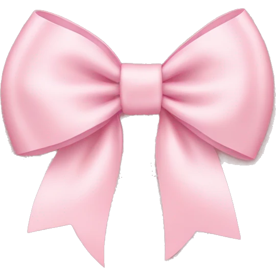 light pink bow on light pink bow emoji