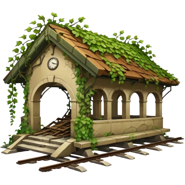 разрушеный вокзал emoji