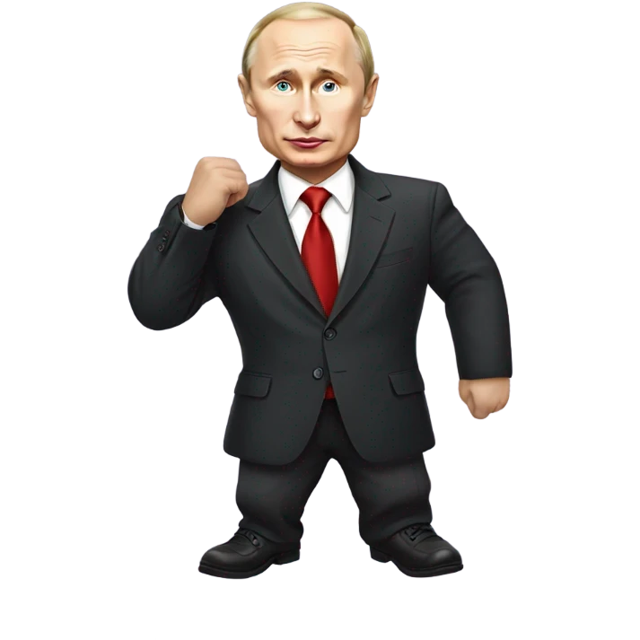 Vladimir Putin playing dress up  emoji