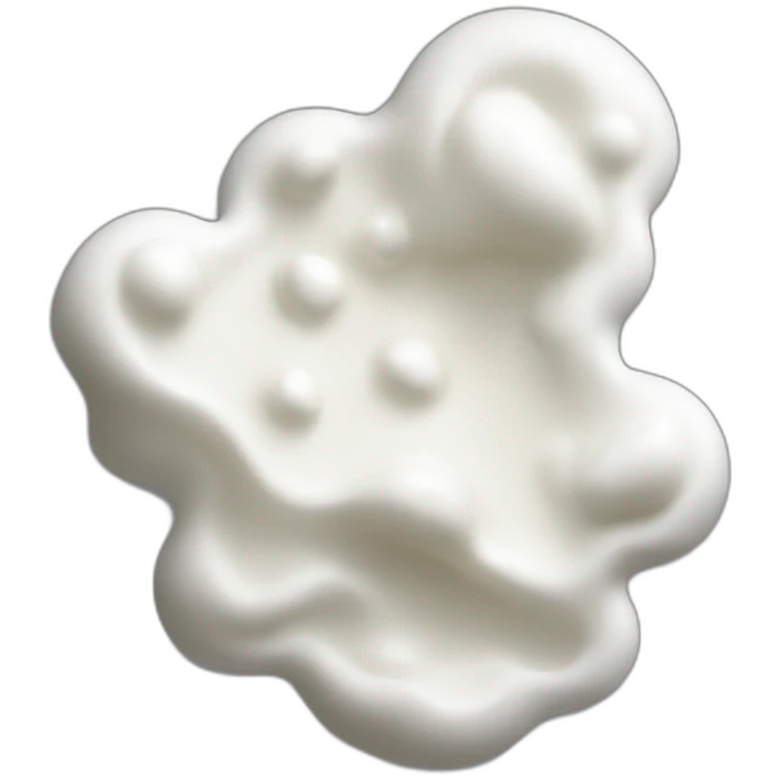 white milky substance spilled emoji