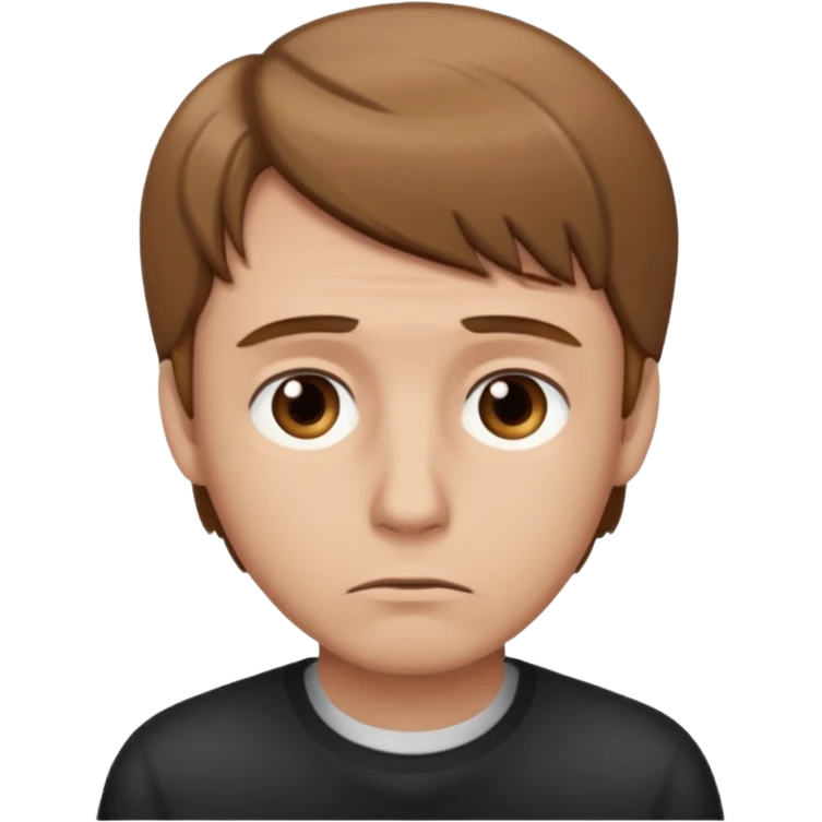 sad man light brown hair emoji