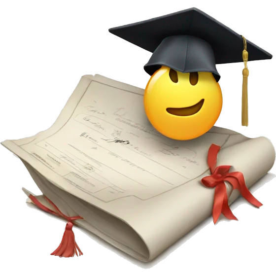 qualification diploma emoji
