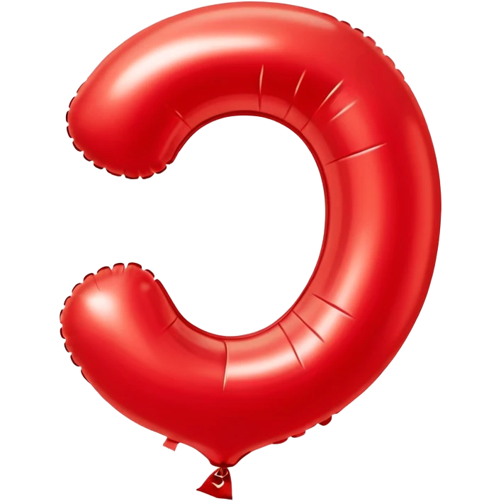 Ballon in shape of 2 emoji