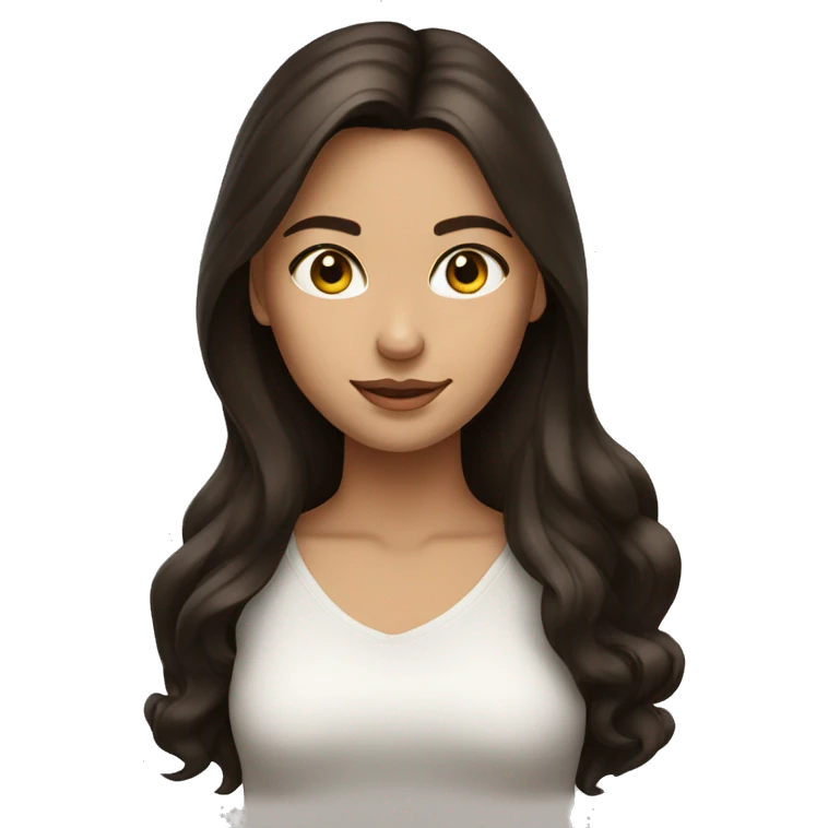 Pretty brunette girl emoji
