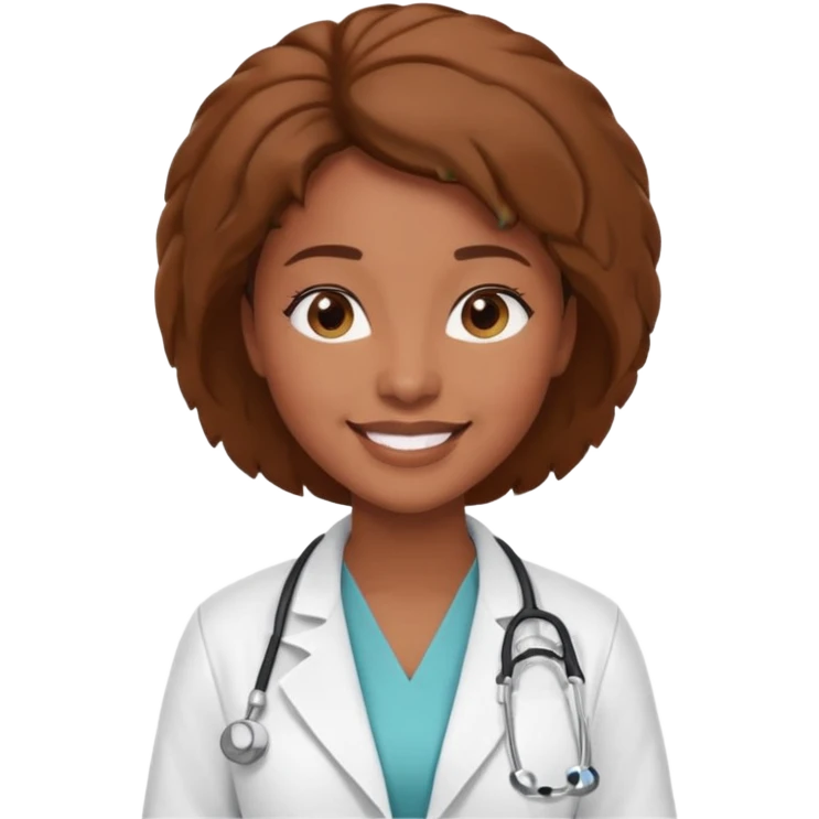 black woman doctor emoji