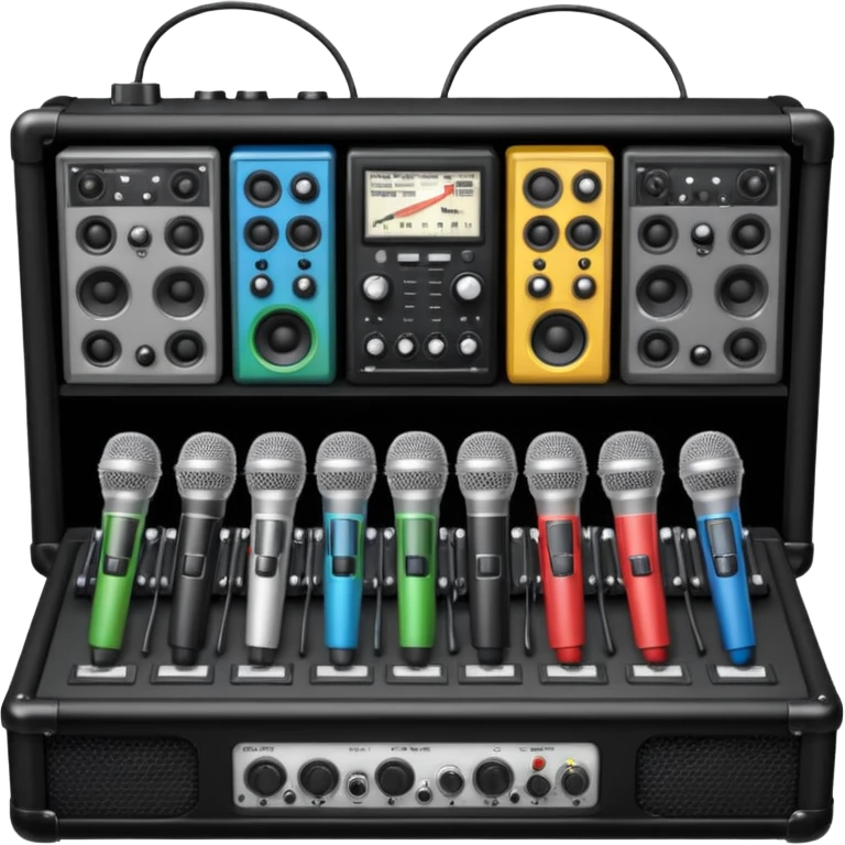 create a series of images for Theatre audio equipment Inventory  emoji