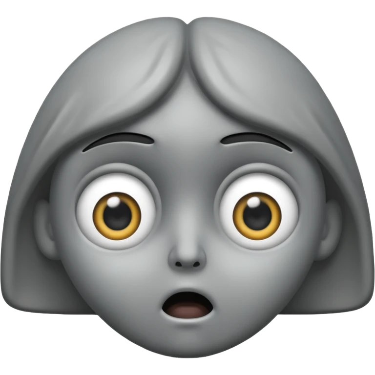 mix these two emojis 🗿😱 emoji