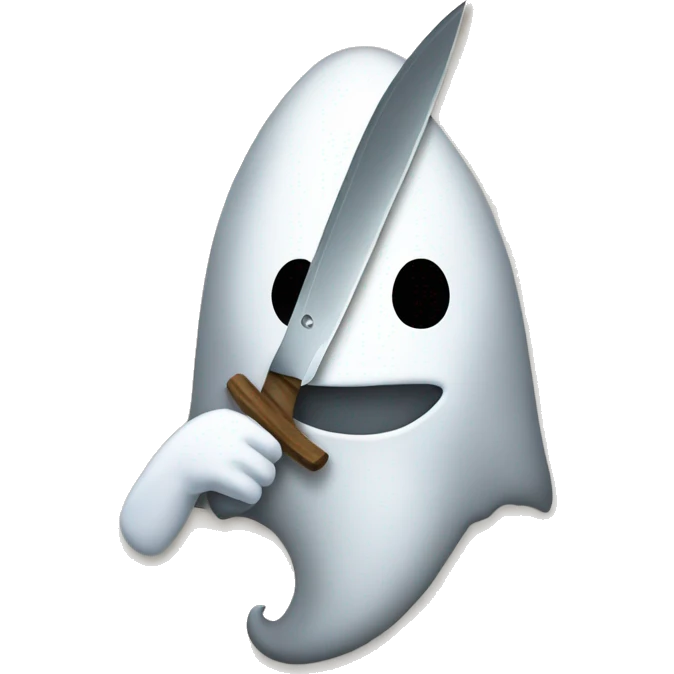 cGhost with knife emoji