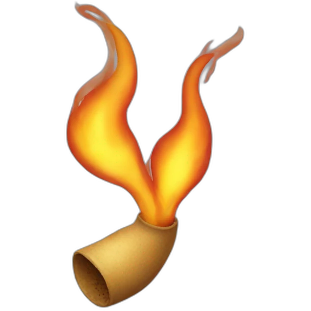 Fire fart emoji